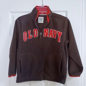 Brown Old Navy Fleece Jacket – Boys Medium